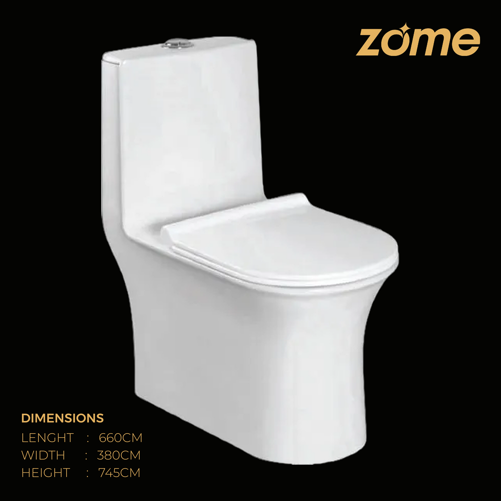 ONE PIECE COMMODE-S0365