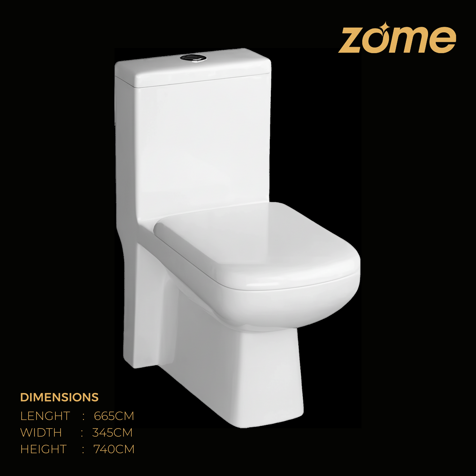 ONE PIECE COMMODE-S0360