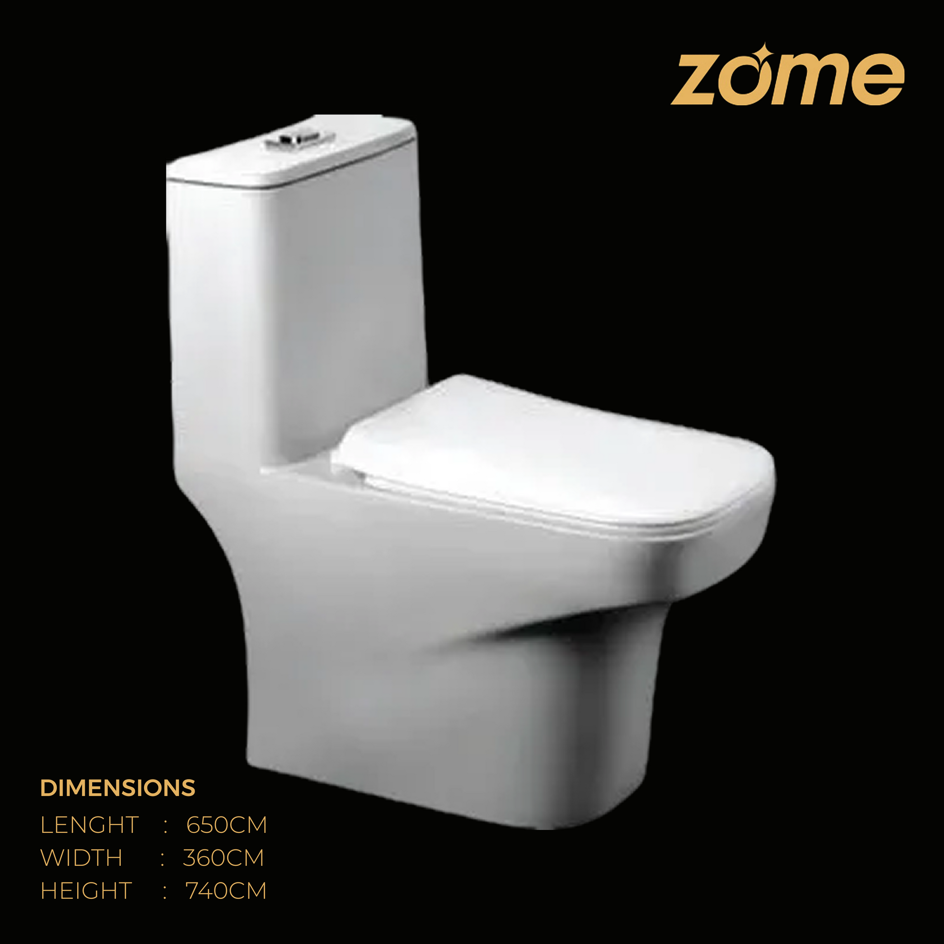 ONE PIECE COMMODE-S0978