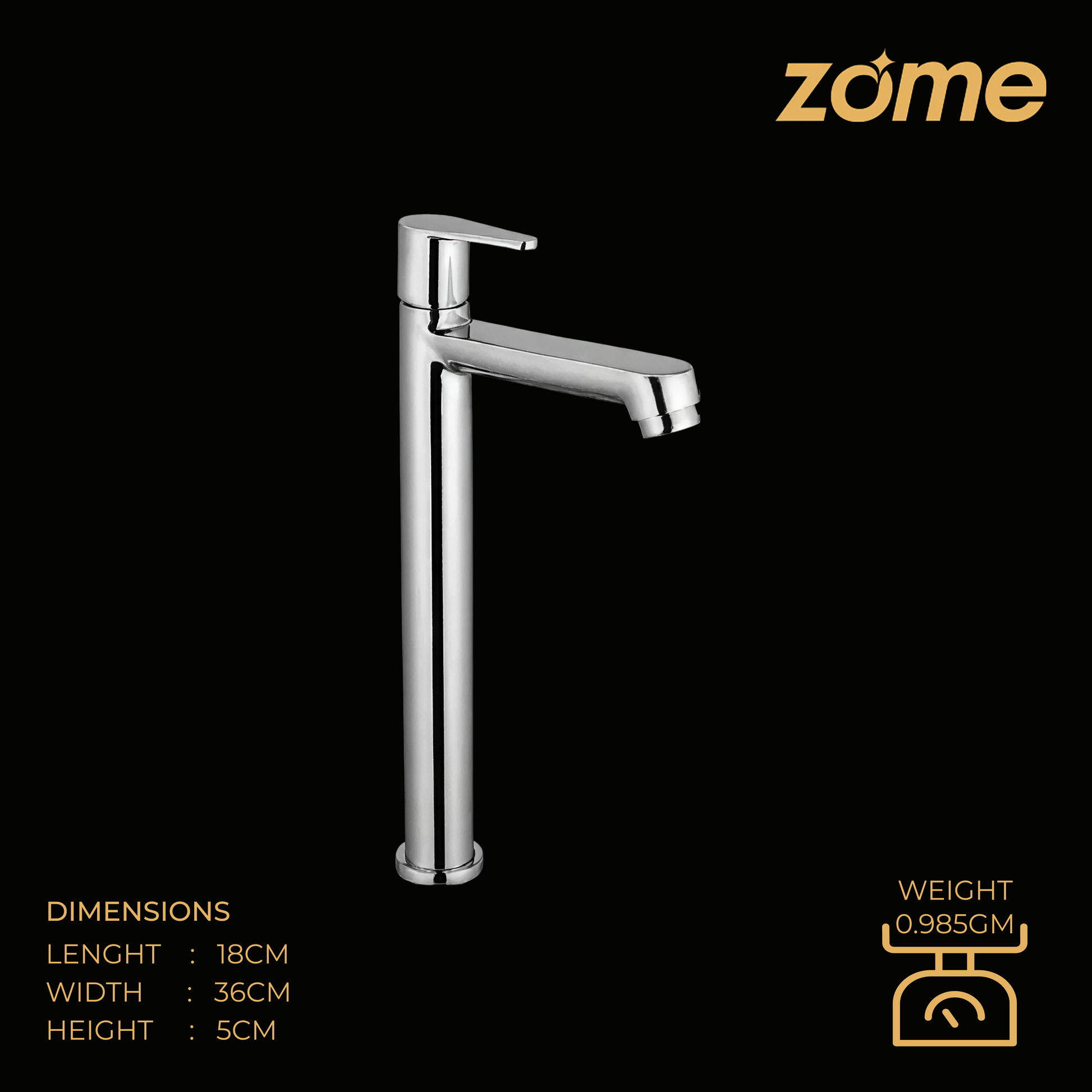 TALL PILLAR COCK-F0919