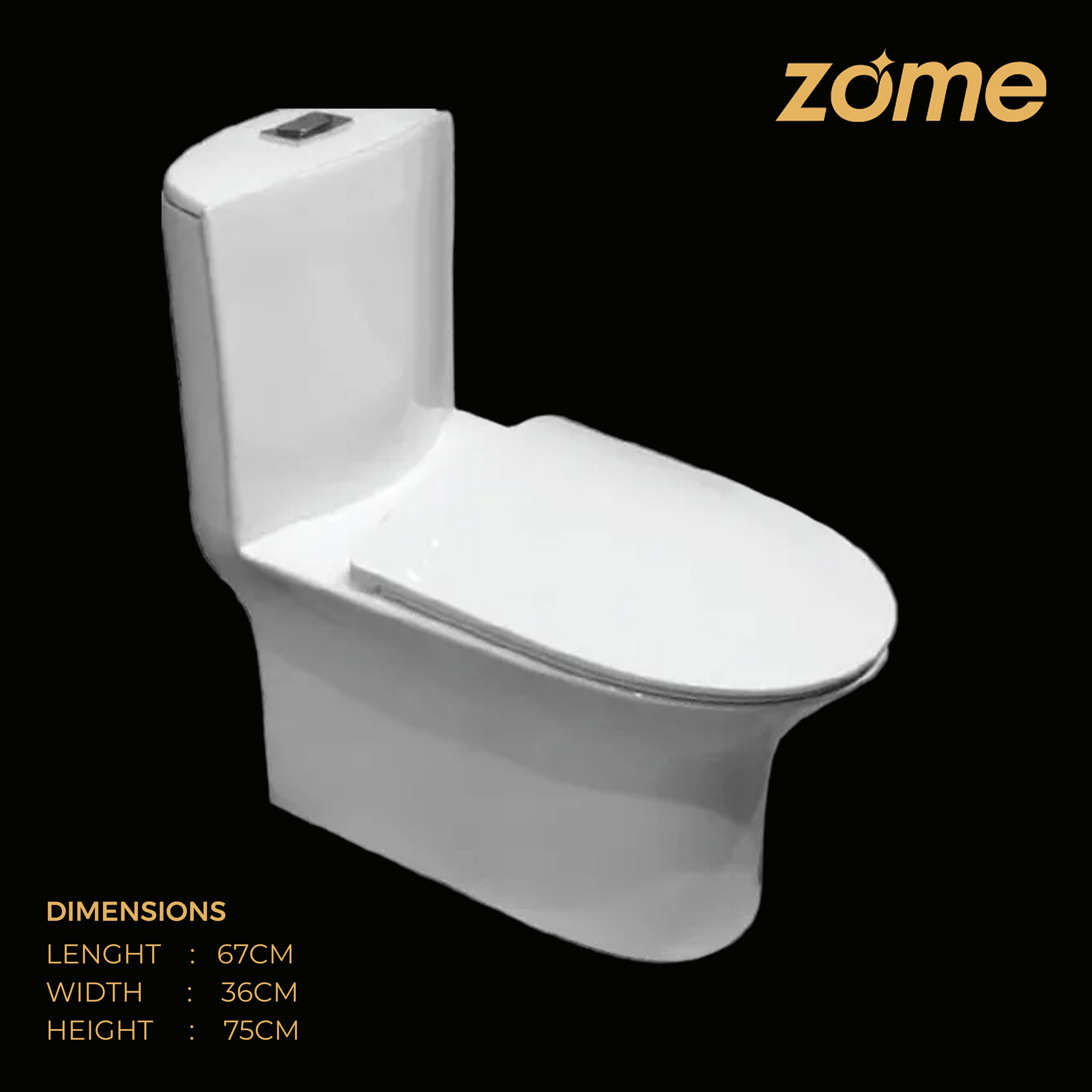 ONE PIECE COMMODE-S0368