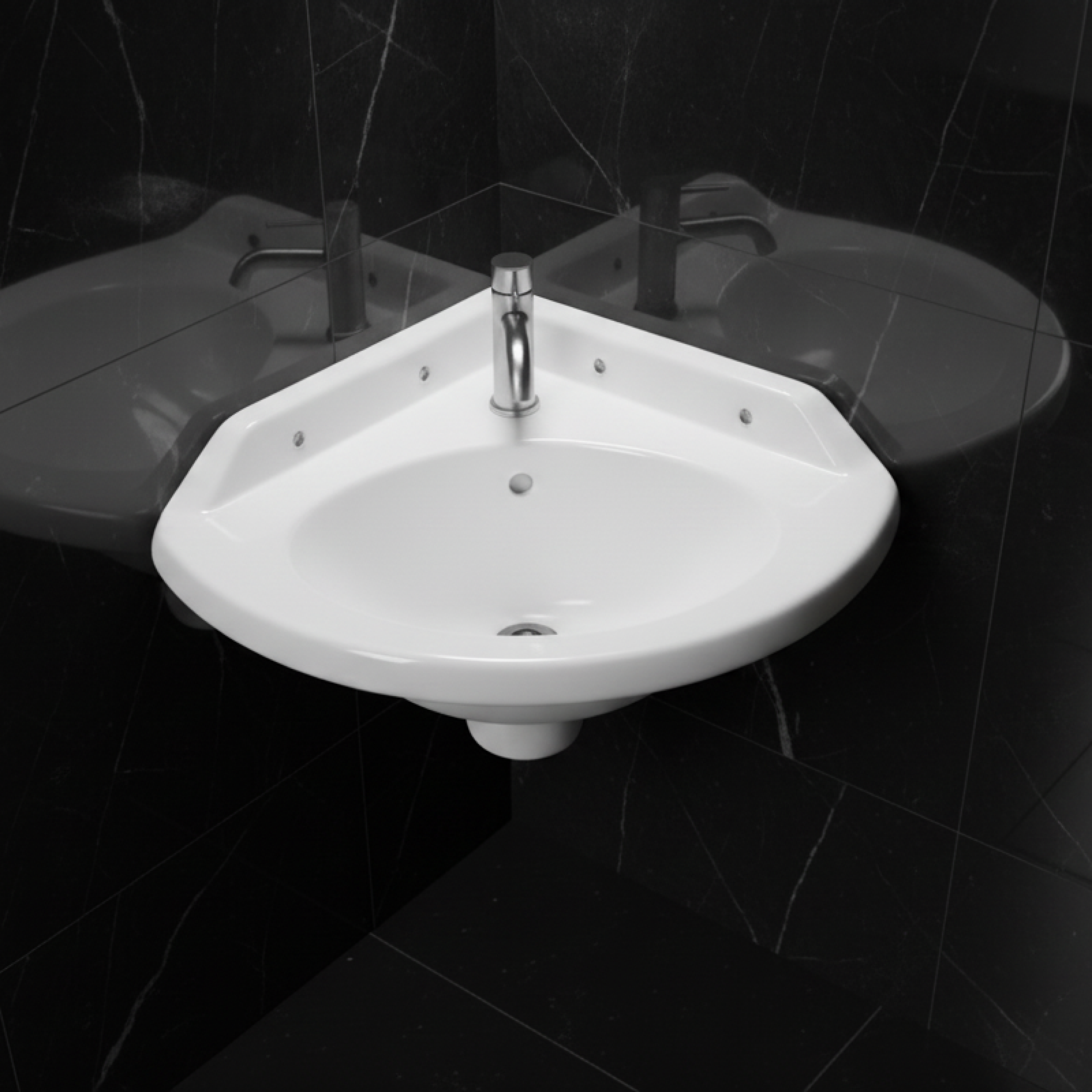 CORNER WASH BASIN