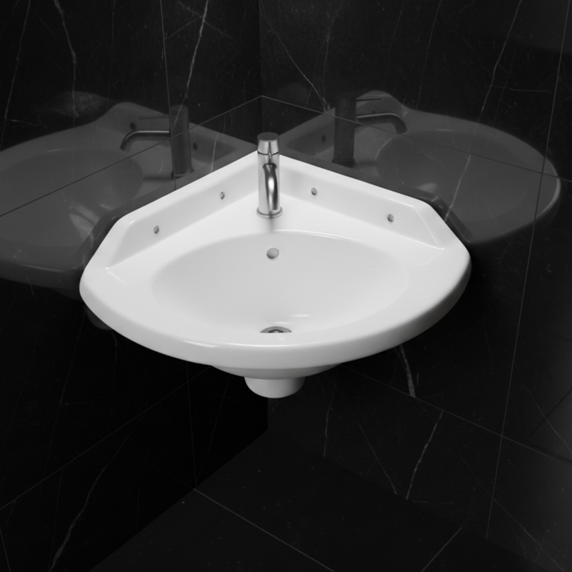 CORNER WASH BASIN