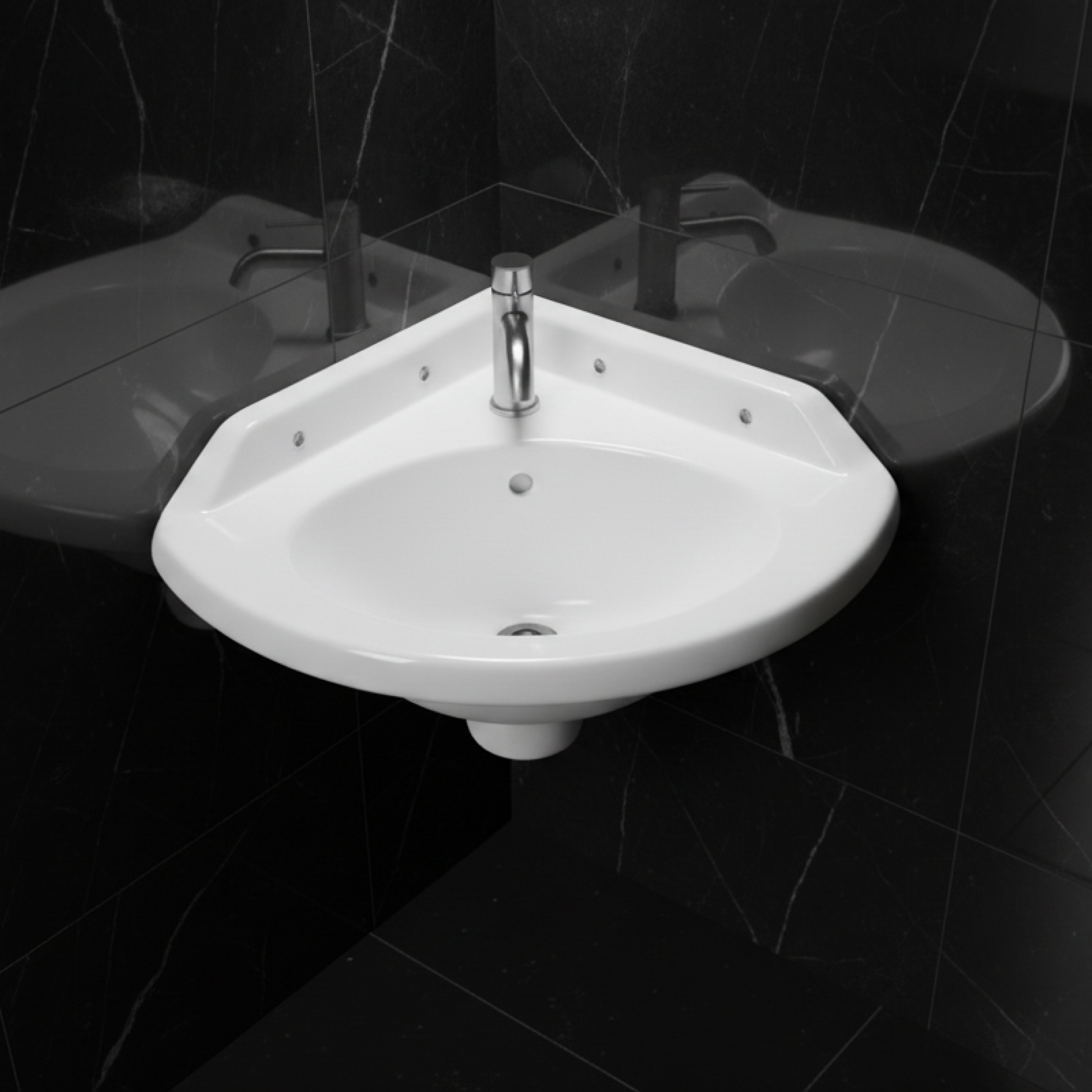 CORNER WASH BASIN