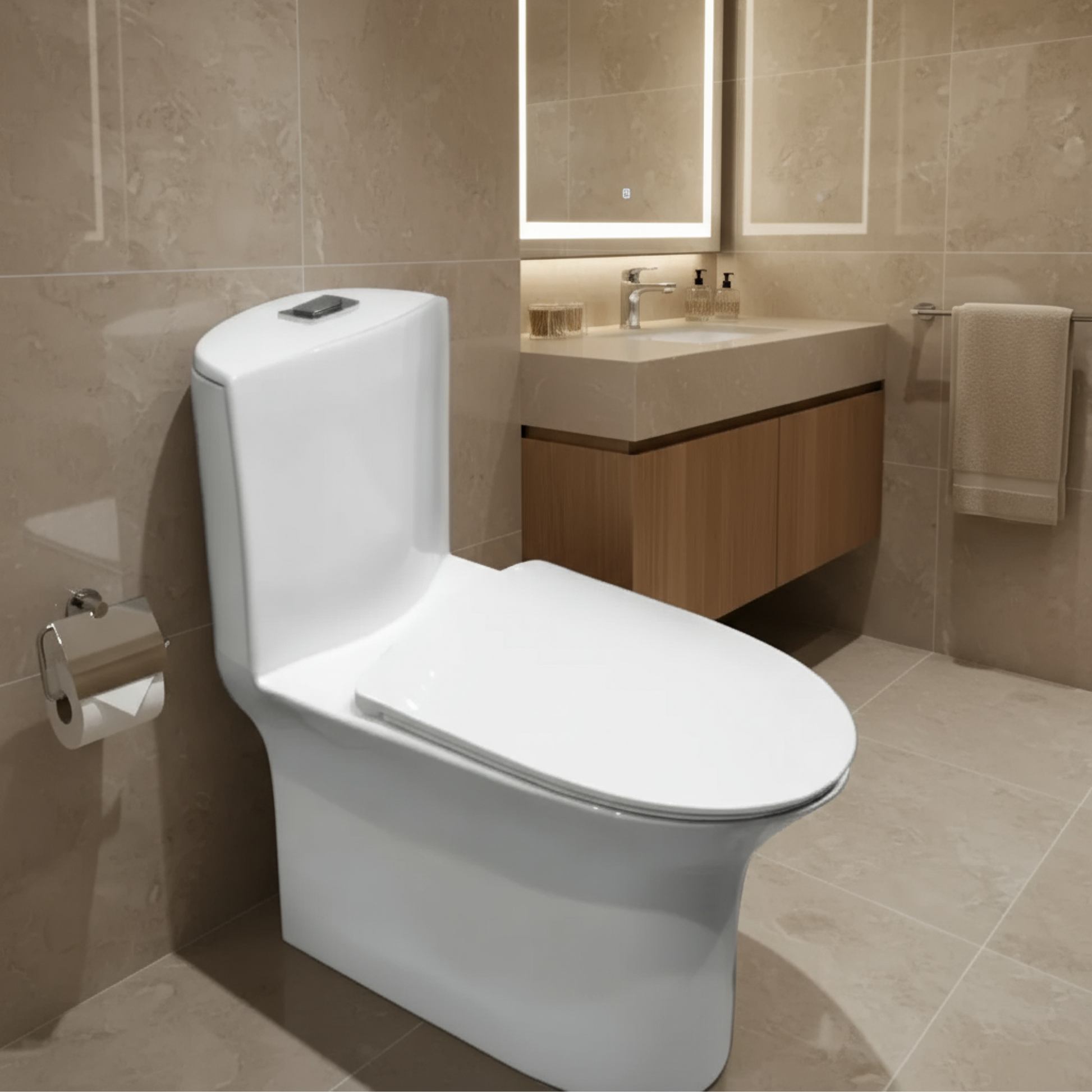 ONE PIECE COMMODE-S0368