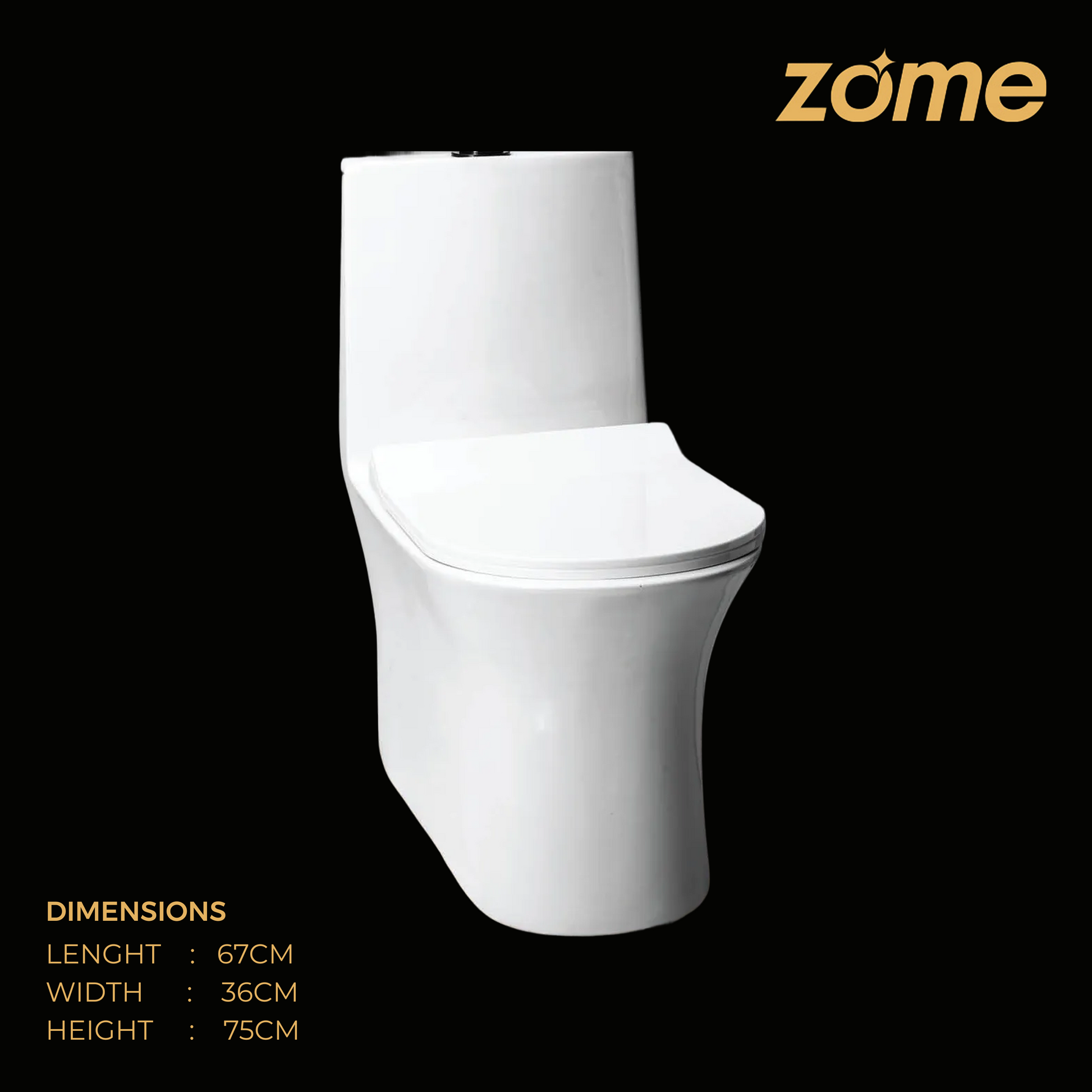 ONE PIECE COMMODE-S1295