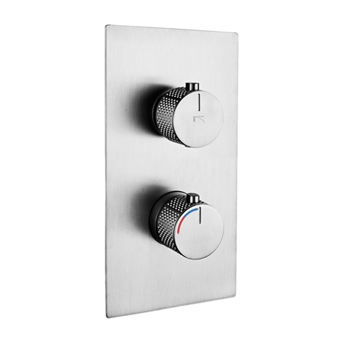 Brass thermostatic diverter with 3 outlets in chrome