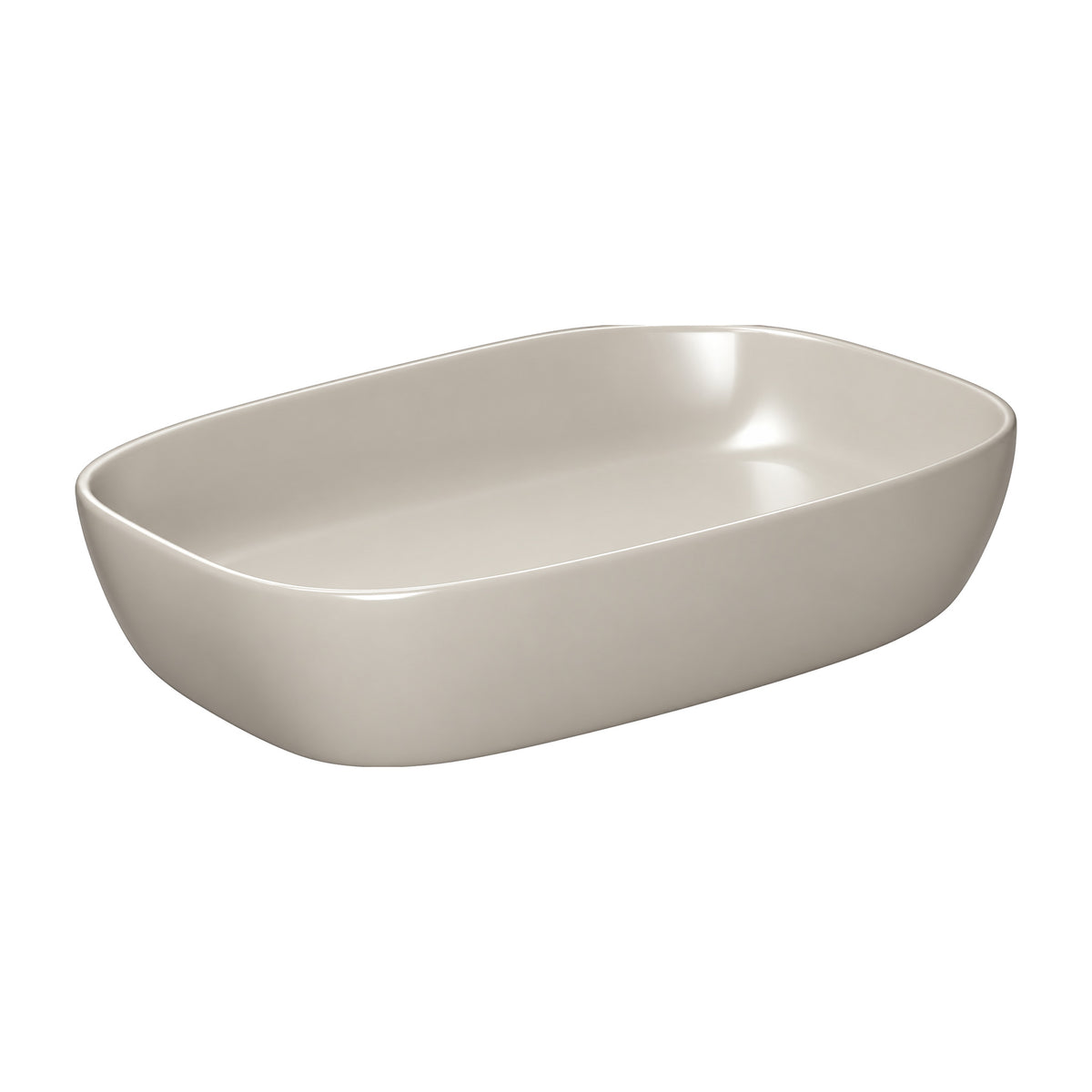 Crystal table top basin in shark grey