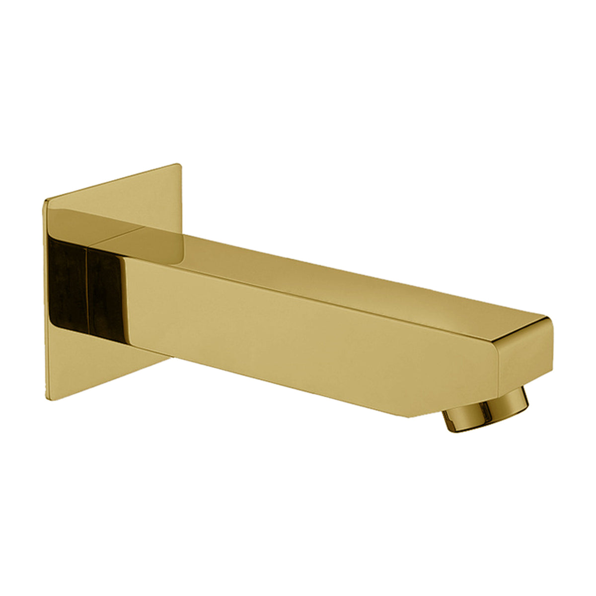 Elvio brass bath spout in brush gold