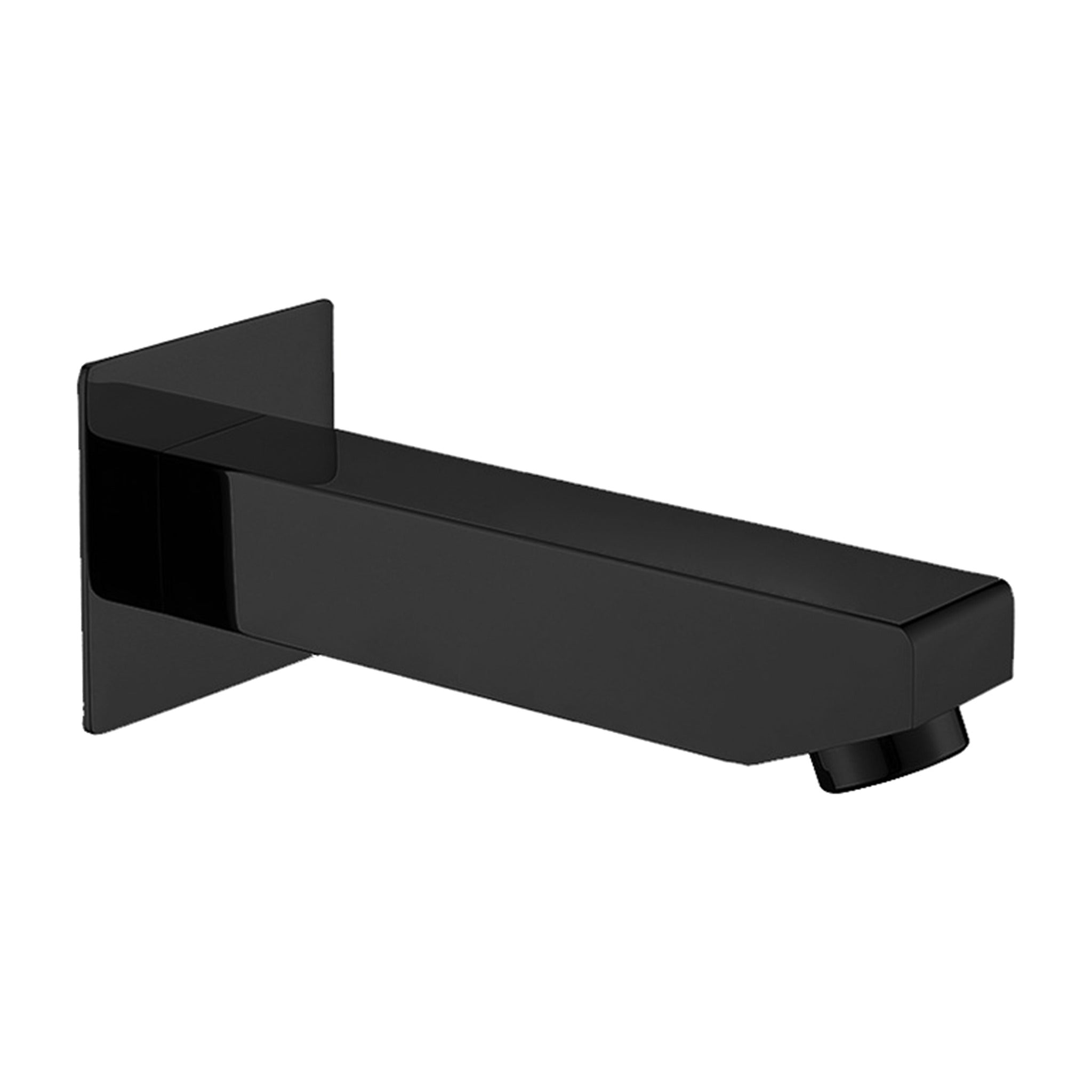Elvio brass bath spout in matt black