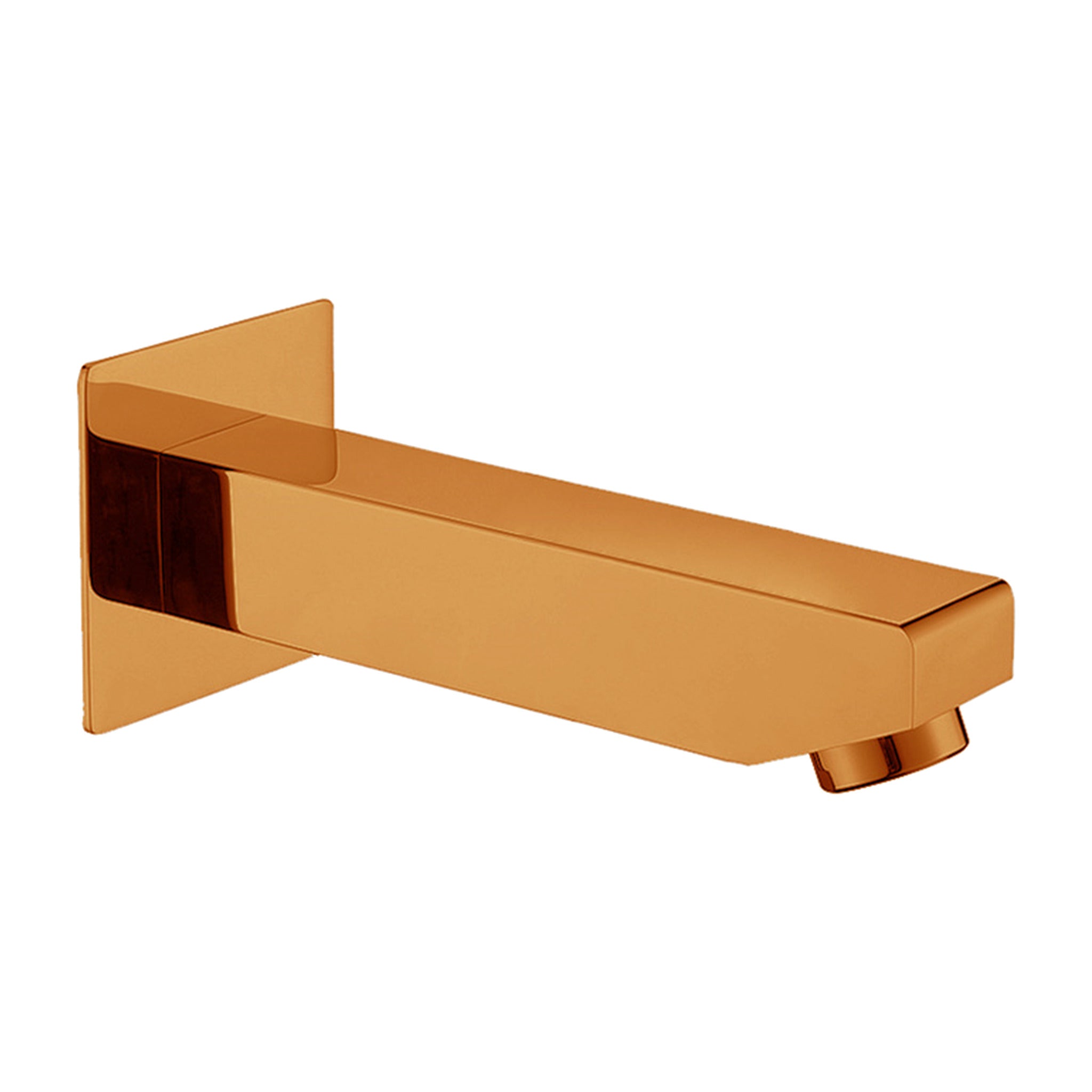 Elvio brass bath spout in rose gold