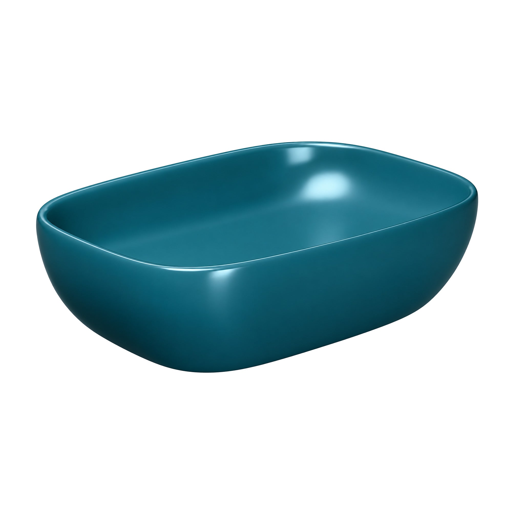 Orbit table top basin in peacock green