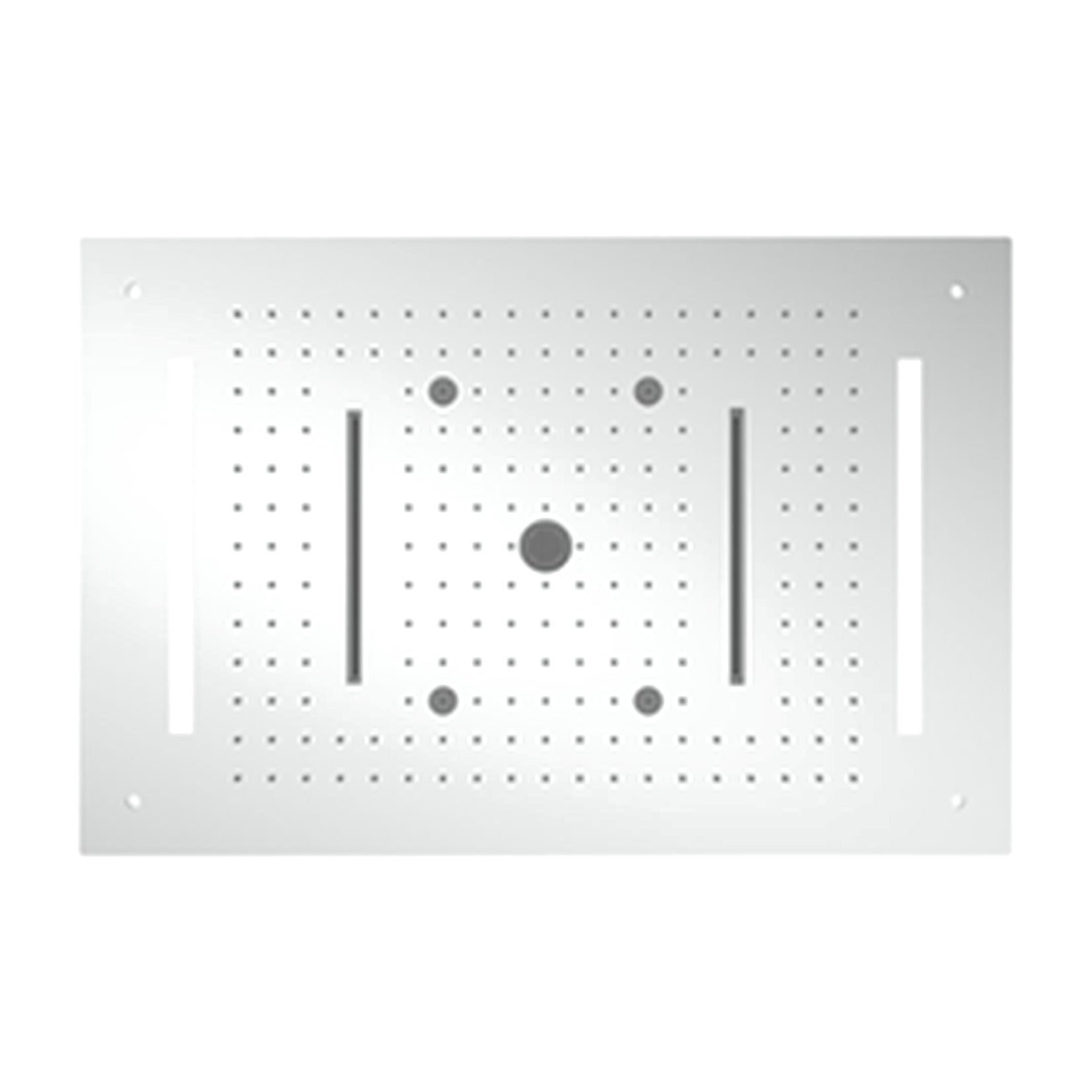 Pioneer 600 x 400 mm LED ceiling concealed shower in chrome