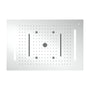 Pioneer 600 x 400 mm LED ceiling concealed shower in chrome