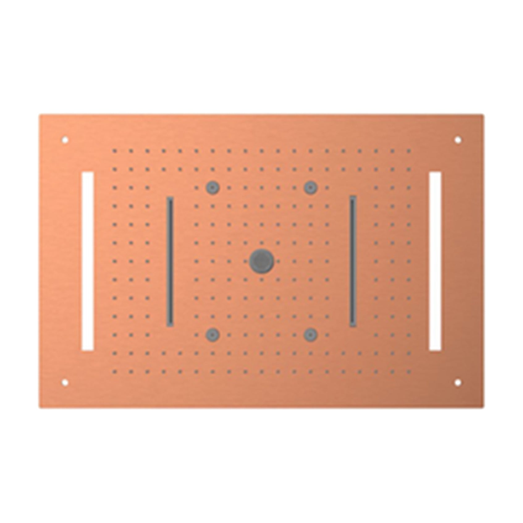 Pioneer 600 x 400 mm LED ceiling concealed shower in rose gold