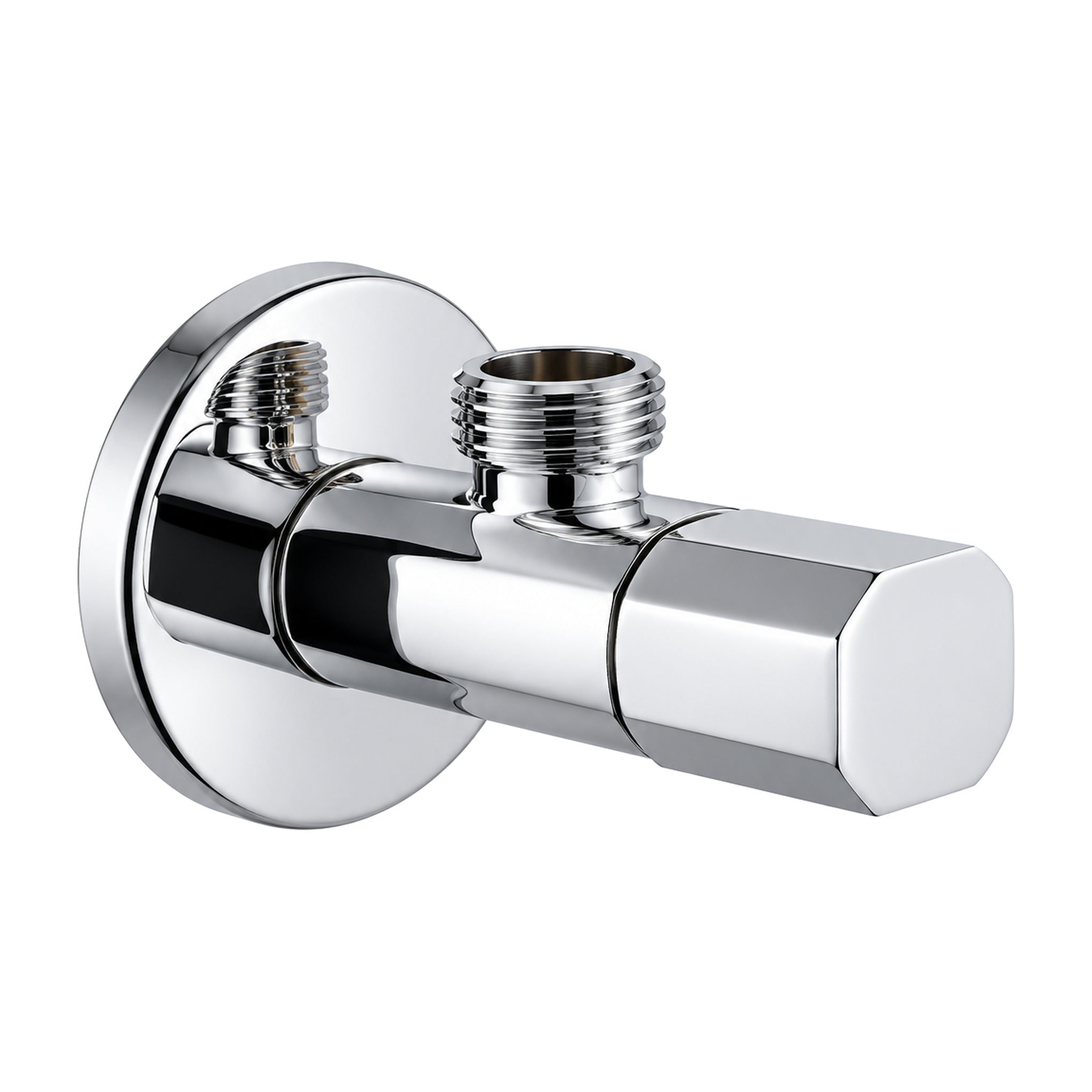 Promax brass angle valve in chrome