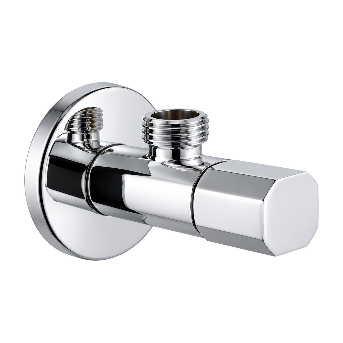 Promax brass angle valve in chrome