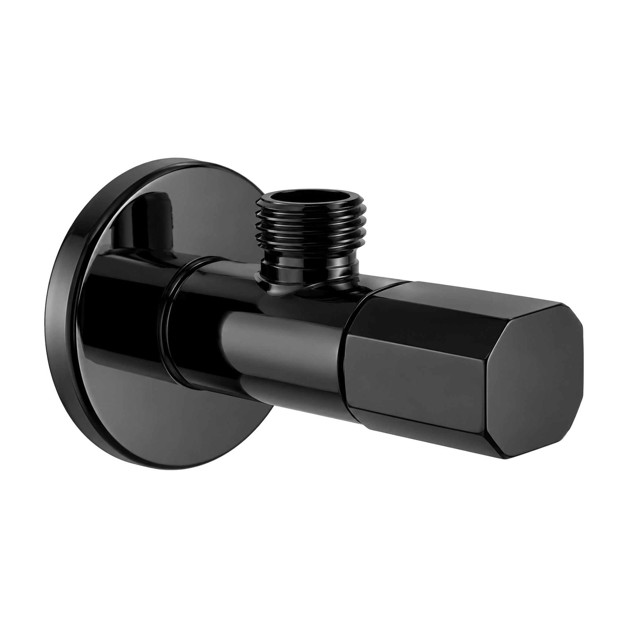 Promax brass angle valve in matt black