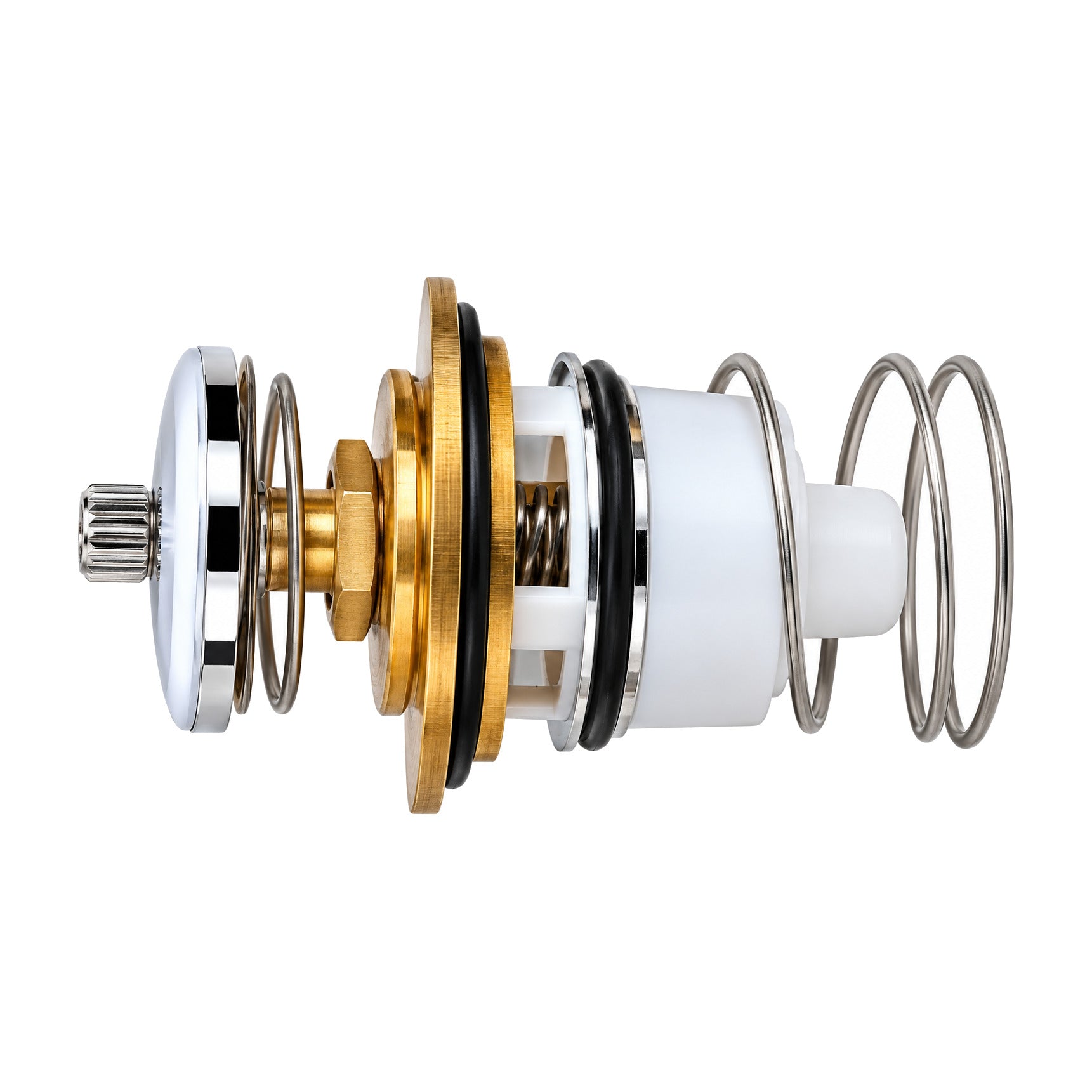 Chrome 32 mm push button for dual flow Metropole
