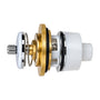 Chrome 32 mm push button for single flow Metropole