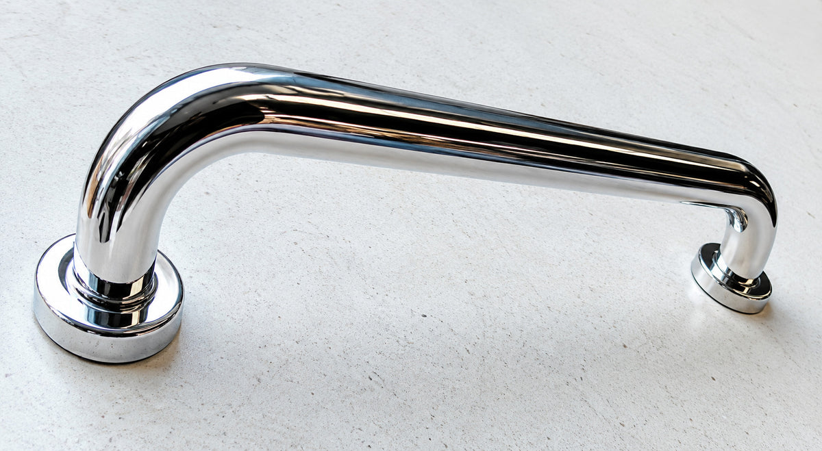 15-inch round grab bar in chrome
