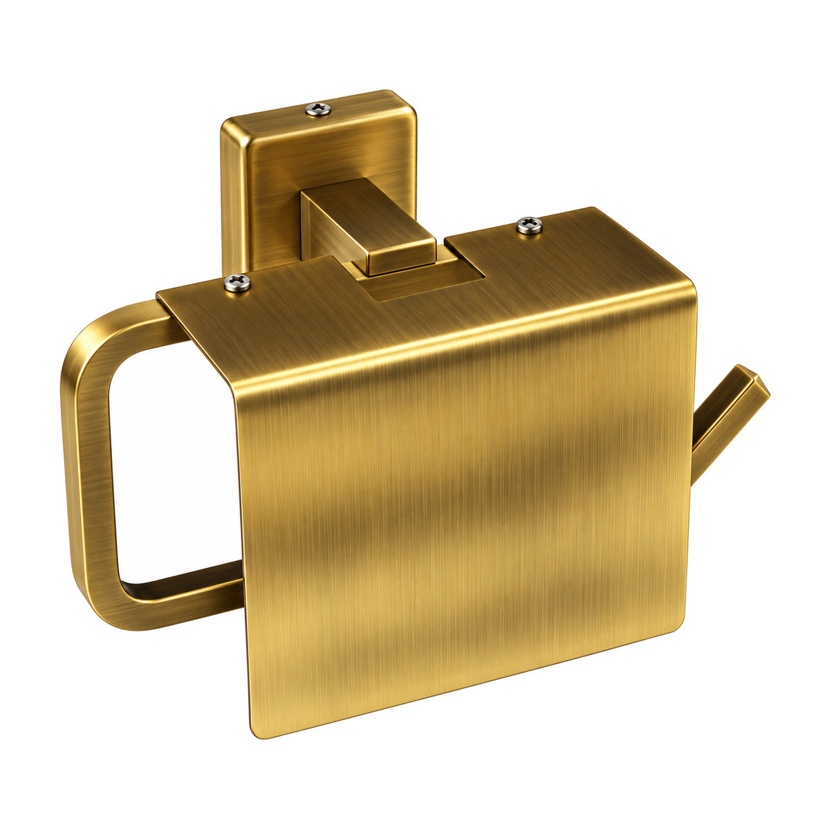 Sapun flap toilet paper holder in antique gold