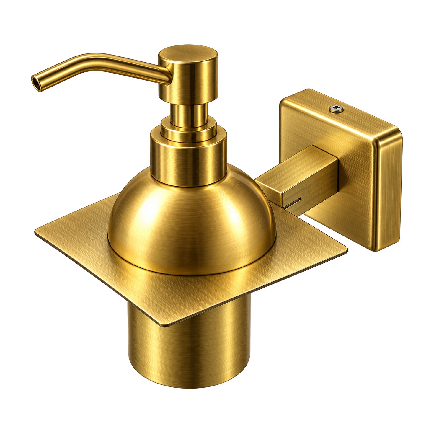 Sapun liquid soap dispenser in antique gold