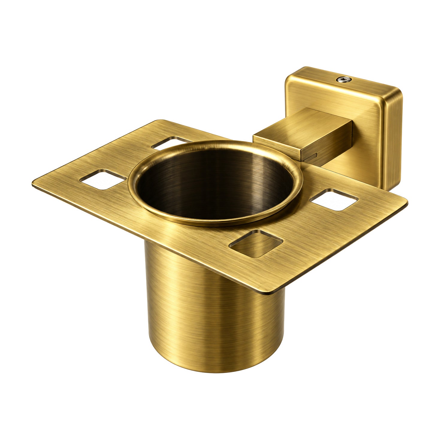 Sapun tumbler holder in antique gold