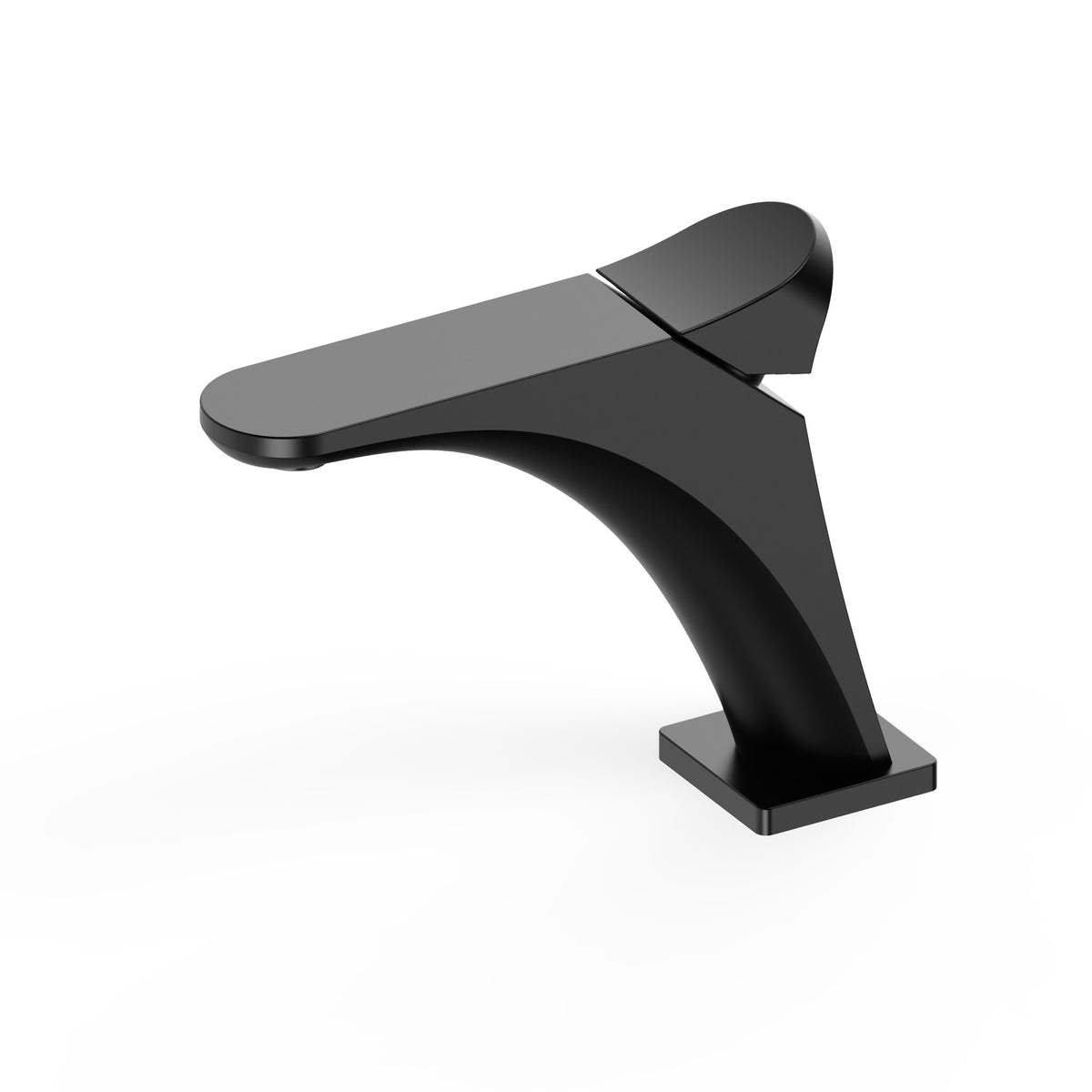 Simpy 6-inch single lever basin mixer in matt black