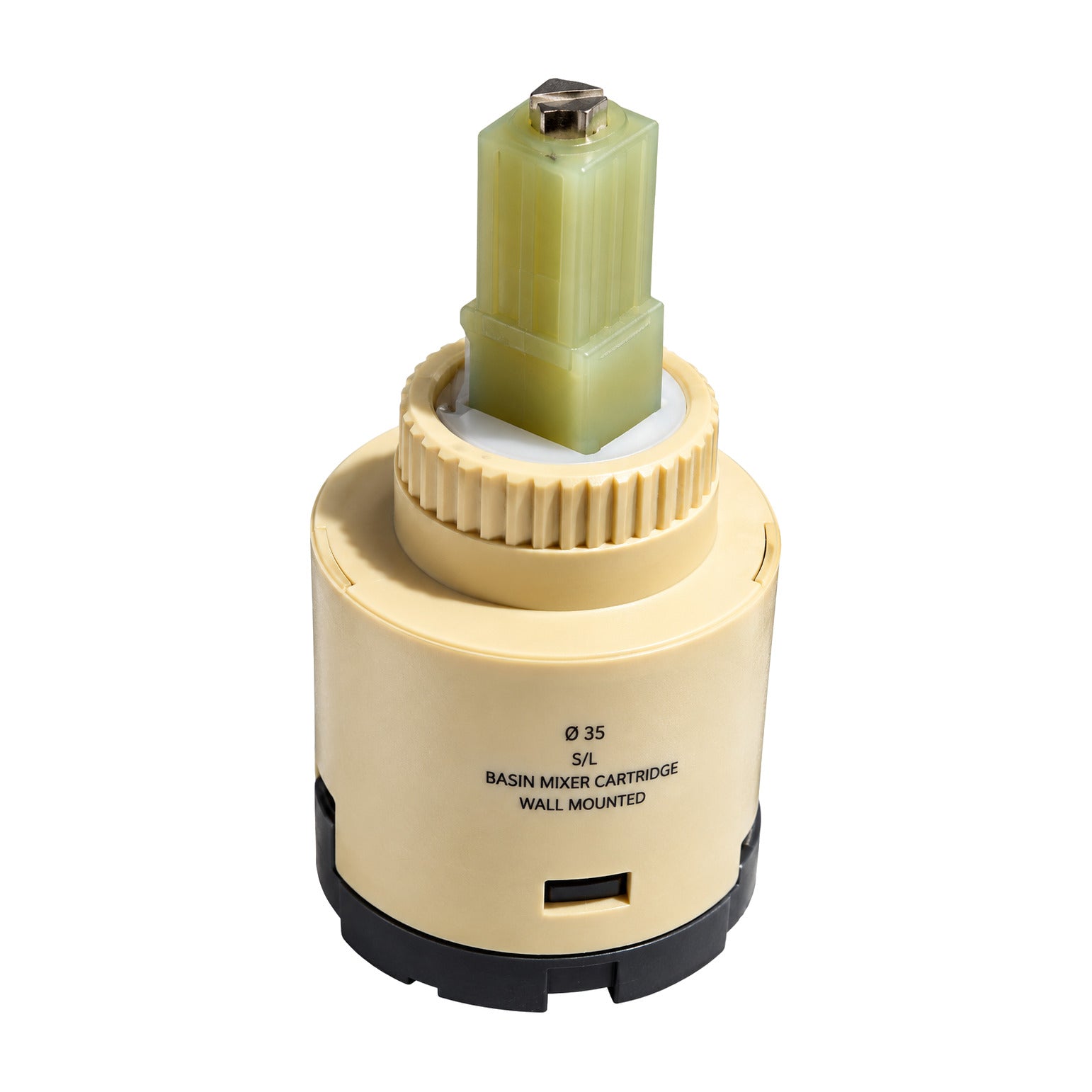 Cartridge for a single lever concealed wall-mounted basin mixer