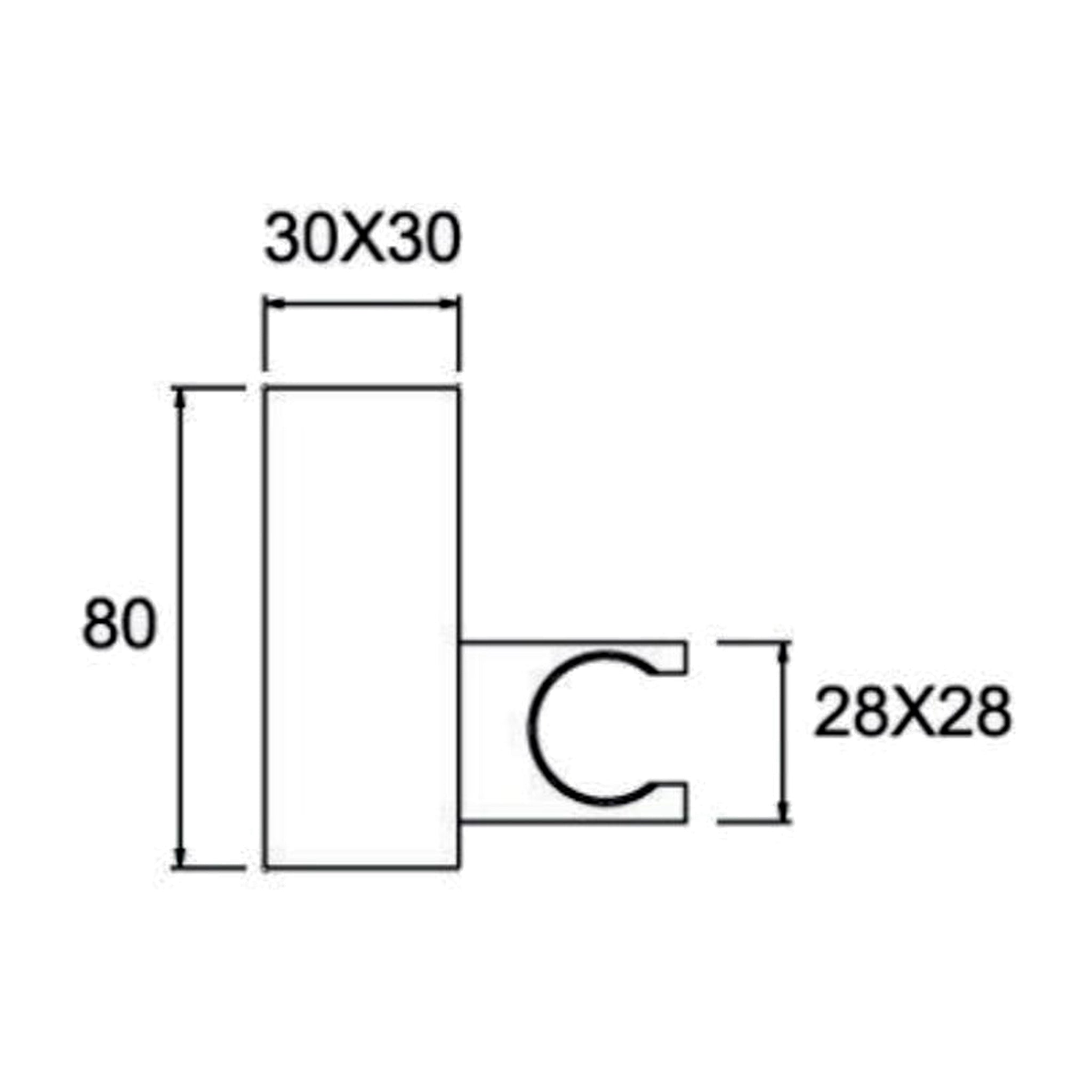 Dimension drawing of the Varel brass hook